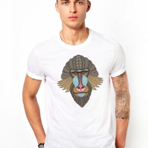 Мъжка органична тениска Tribal Baboon